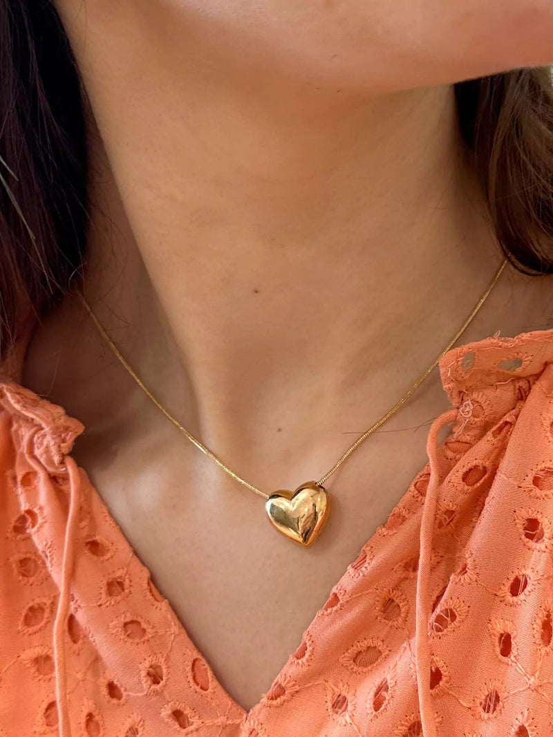 Die Heart Necklace Gold Necklaces  - Sowears