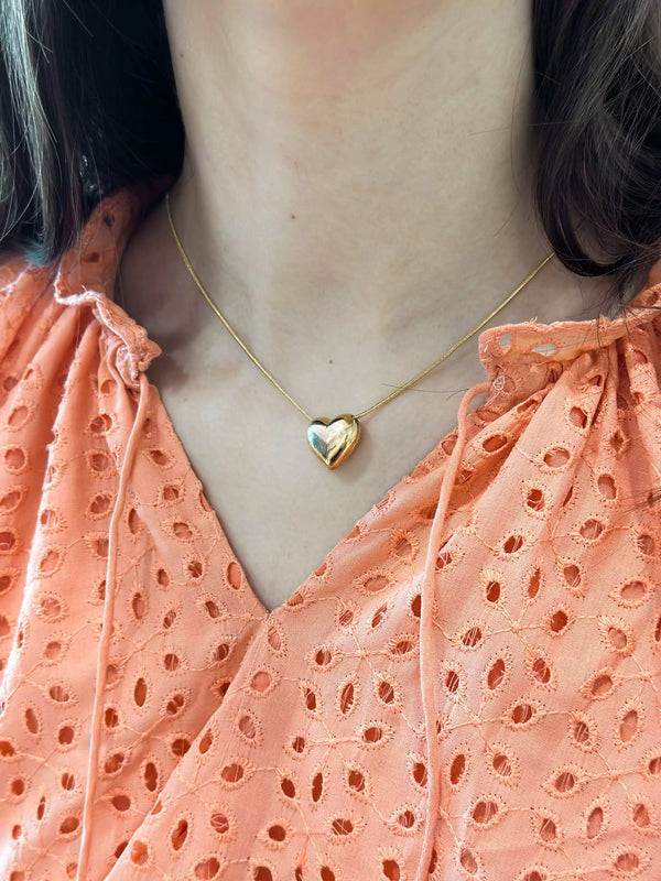 Die Heart Necklace Gold Necklaces  - Sowears