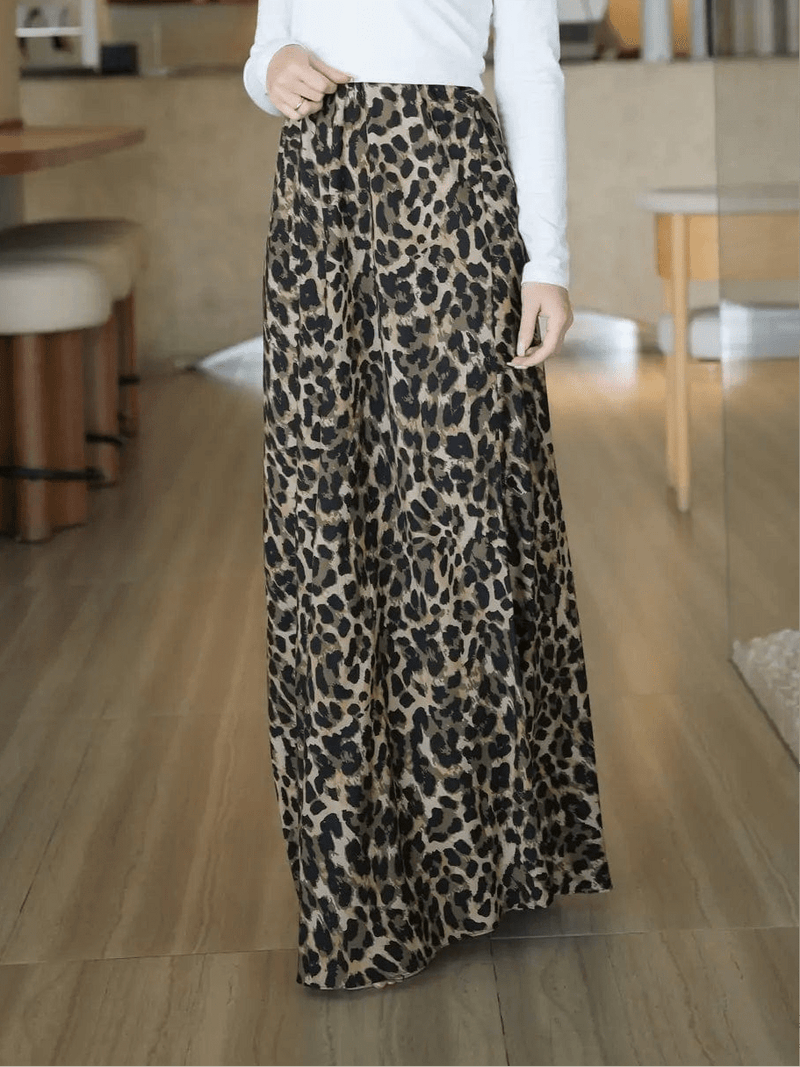 Animal Print Skirt Outfit Sets  - Sowears