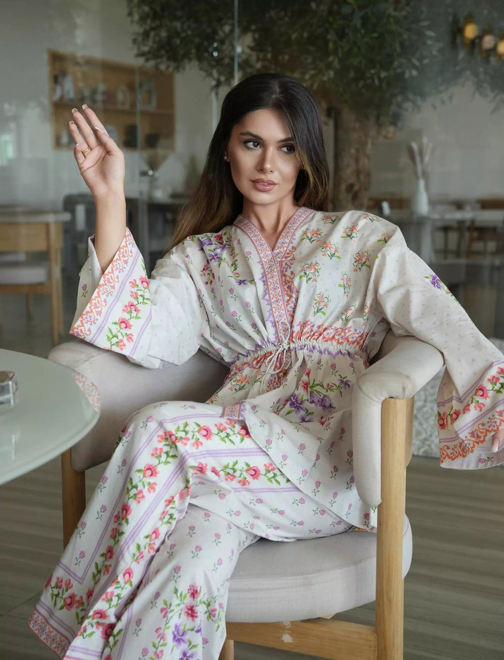 Bargello Cross Print Co Ord Set