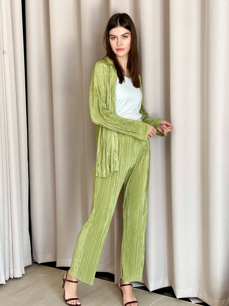 Beca Green Co-Ord Set Outfit Sets  - Sowears