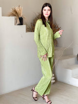 Beca Green Co-Ord Set Outfit Sets  - Sowears