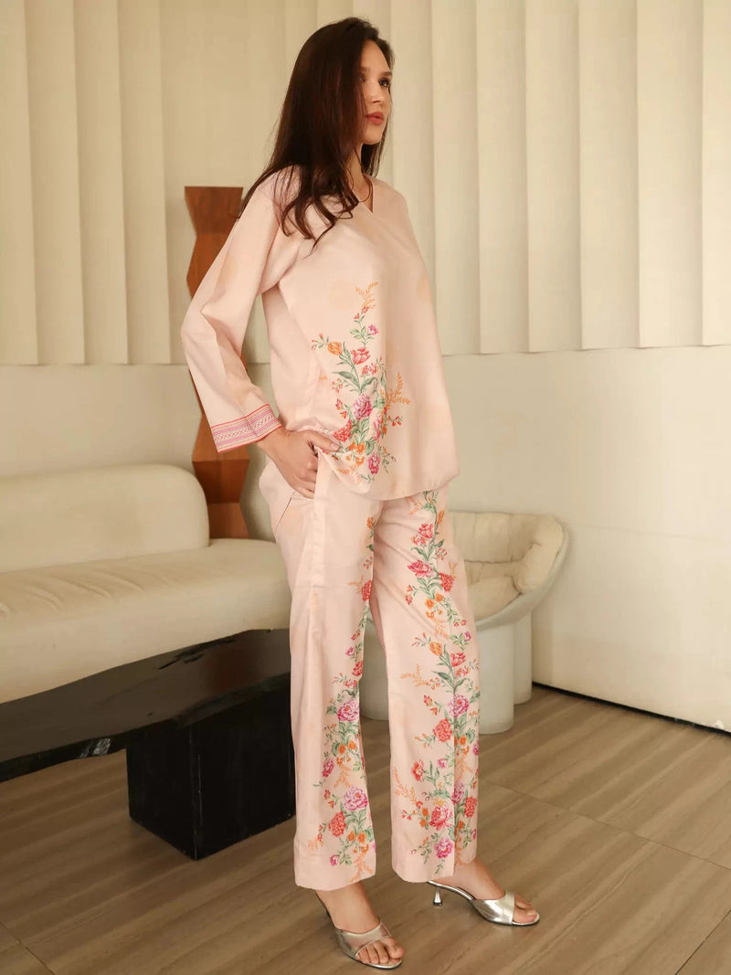 Indie Printed Co Ord Set Outfit Sets  - Sowears