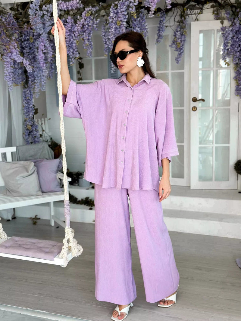 Lily Lavender Co Ord Set Outfit Sets  - Sowears