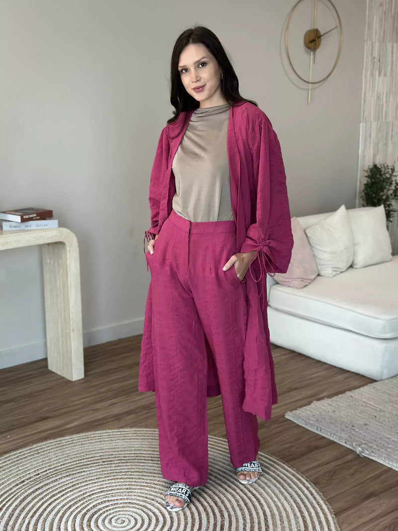 Moody Pink Co Ord Set Outfit Sets  - Sowears