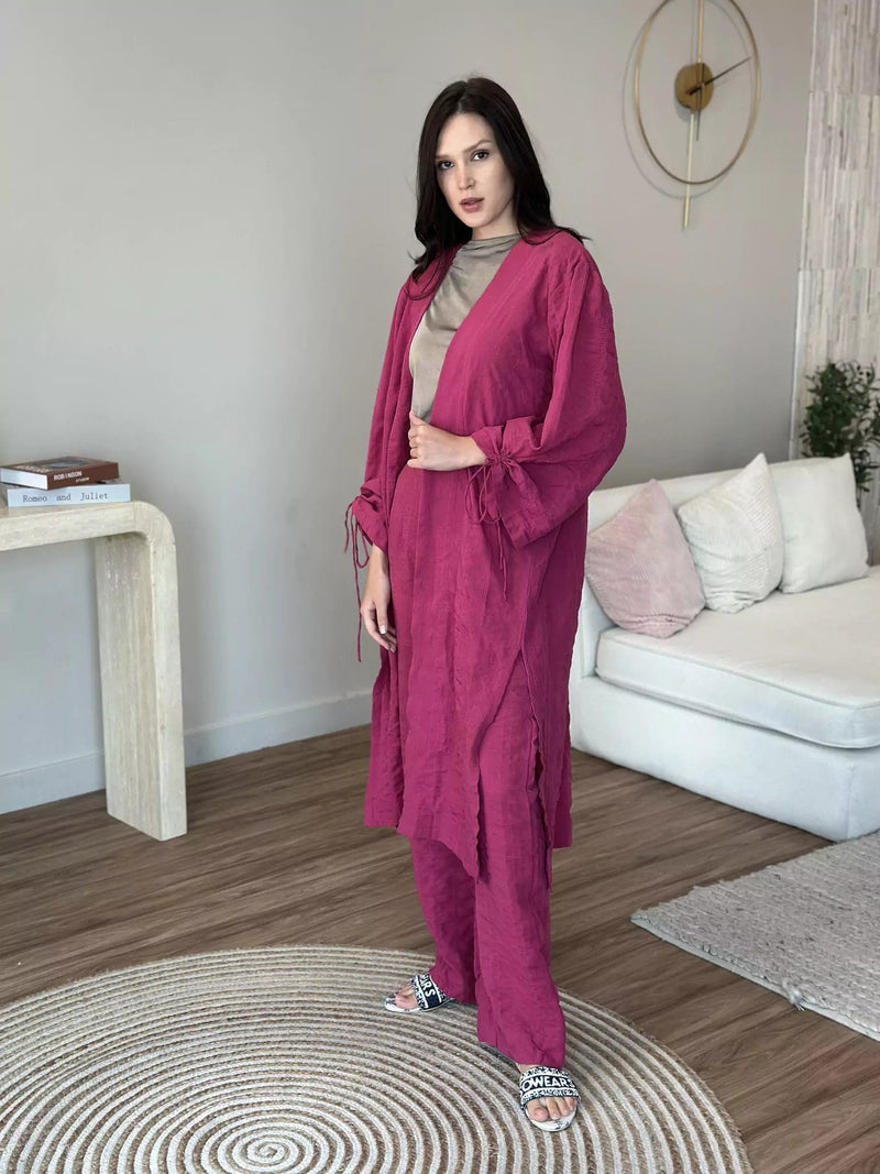 Moody Pink Co Ord Set Outfit Sets  - Sowears