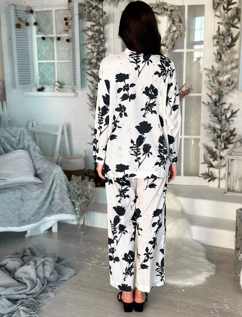 Oceanic Co Ord Set - Black and White Outfit Sets  - Sowears