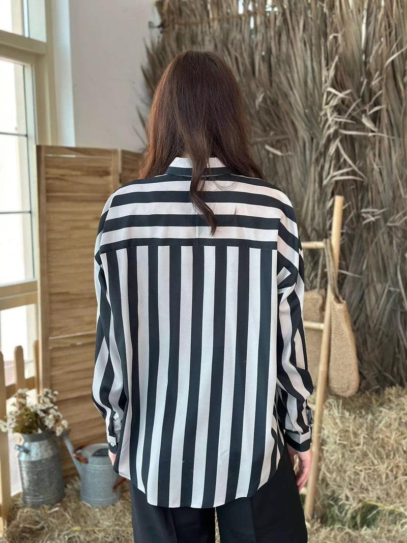 Streak Shirt in Stripes Outfit Sets  - Sowears