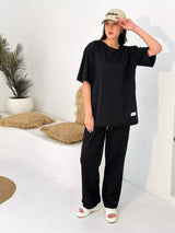 Unstoppable Everyday Co Ord Set - Black Outfit Sets  - Sowears