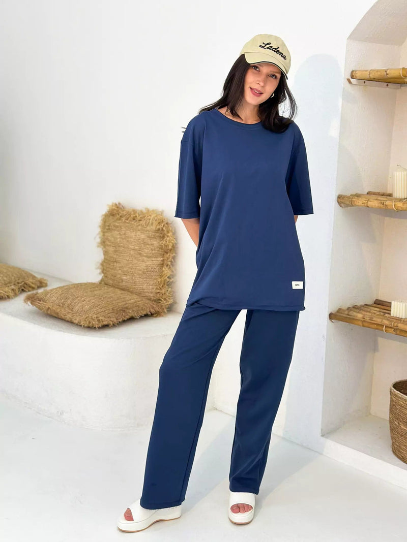 Unstoppable Everyday Co Ord Set - Blue Outfit Sets  - Sowears