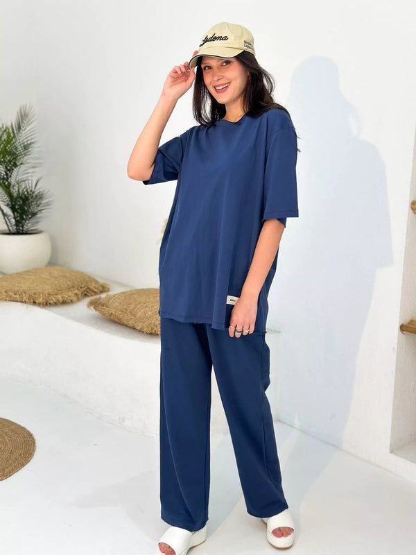 Unstoppable Everyday Co Ord Set - Blue Outfit Sets  - Sowears