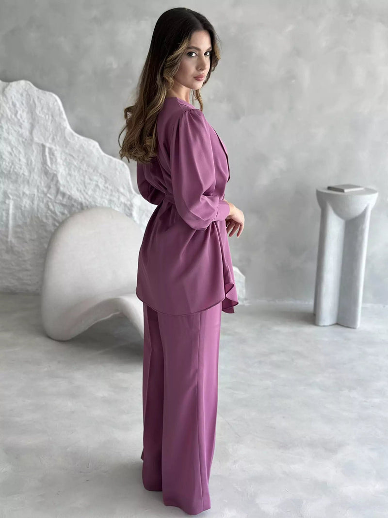 Vintage Love Lilac Co Ord Set Outfit Sets  - Sowears