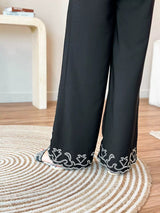 Coconut Embroidered Pants pants  - Sowears