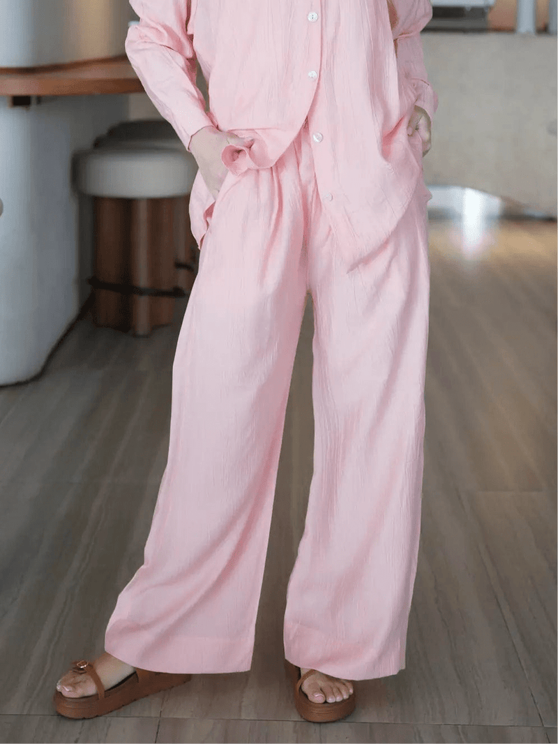 Freedom Pink Draw String Pants pants  - Sowears