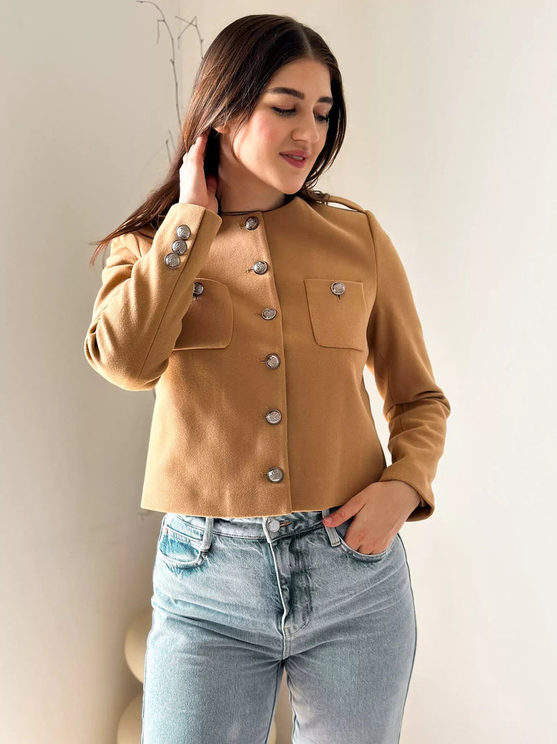 Exclusive Jacket in Beige shirts  - Sowears