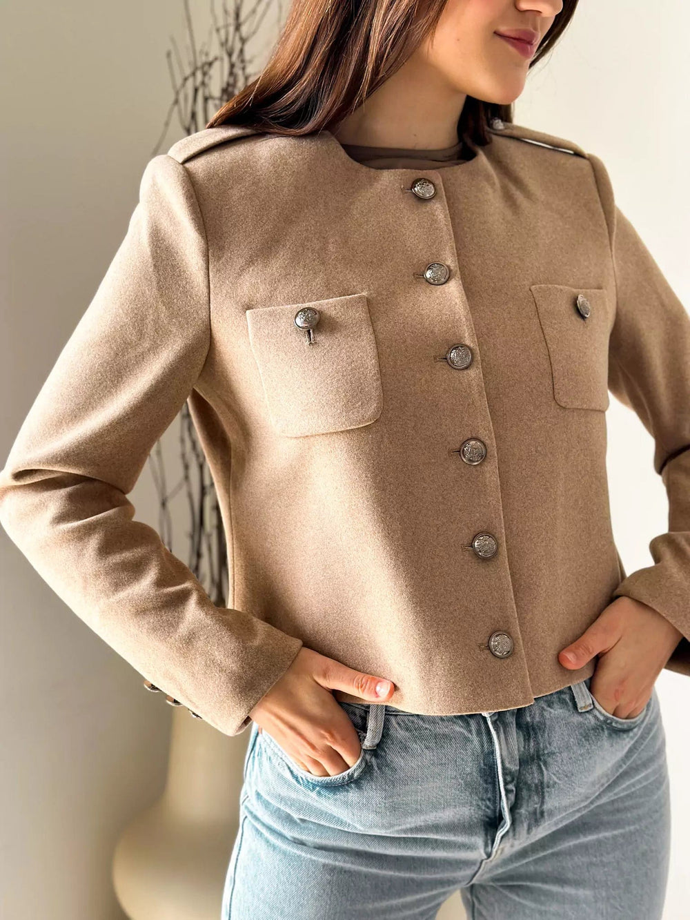 Exclusive Jacket In Beige