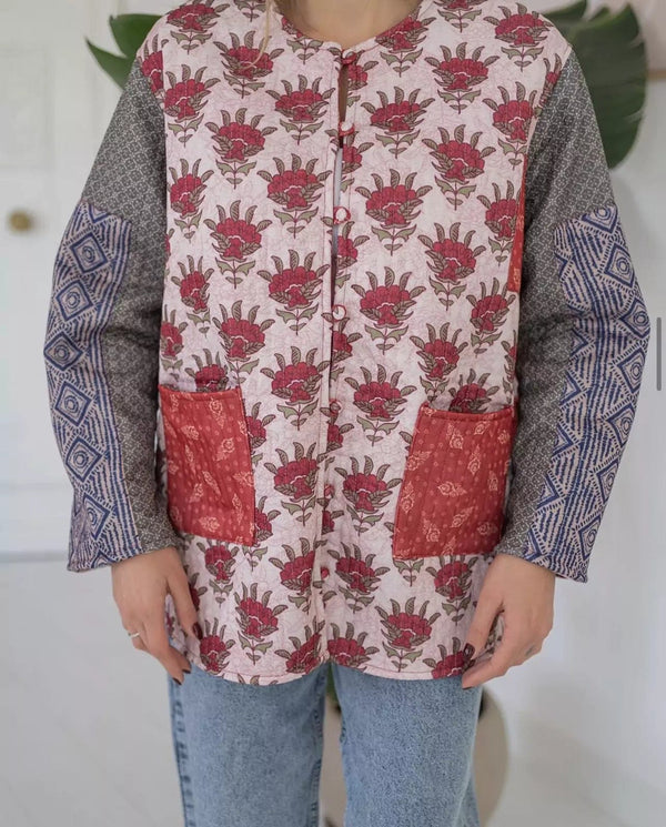 Printed Quilted Jacket shirts  - Sowears