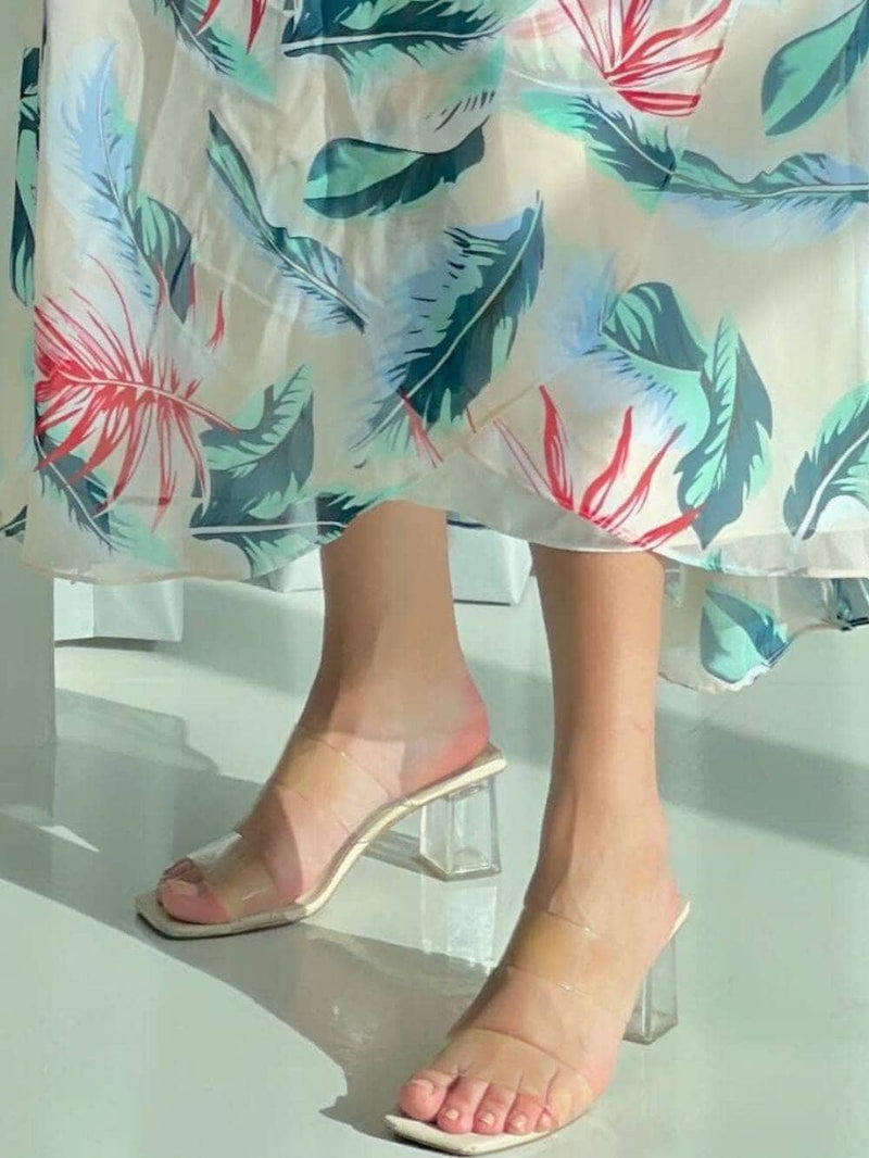 Gilda glass heel sandals by Amina Muaddi | Glass heels, Sandals heels, Open  toe sandals