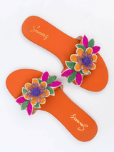Mari Floral Flats Shoes  - Sowears