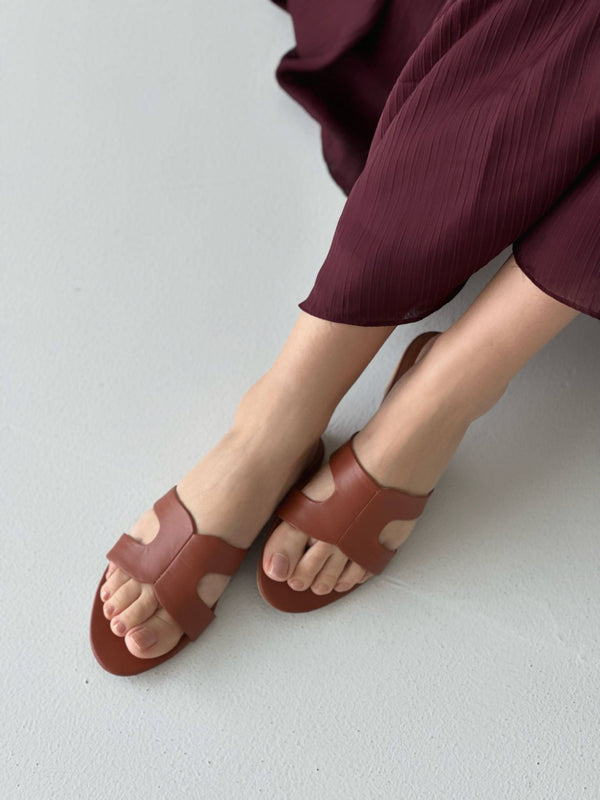Rita Flats -Brown shoes  - Sowears
