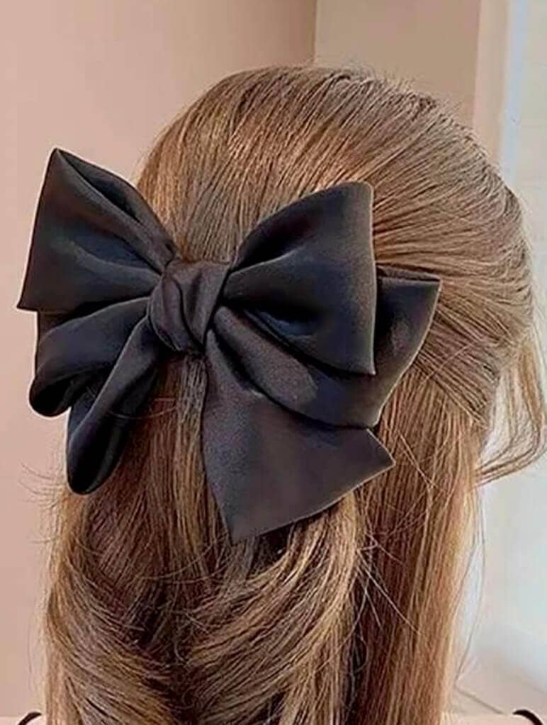 Black Hair Bow Apparel & Accessories  - Sowears