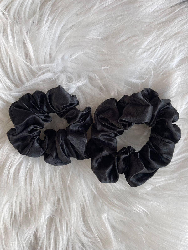 Black Set Of Scrunchies Apparel & Accessories  - Sowears