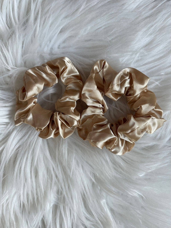 champagne Set Of Scrunchies Apparel & Accessories  - Sowears