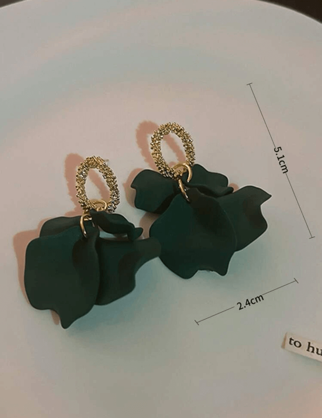 Emerald Green Earrings Apparel & Accessories  - Sowears