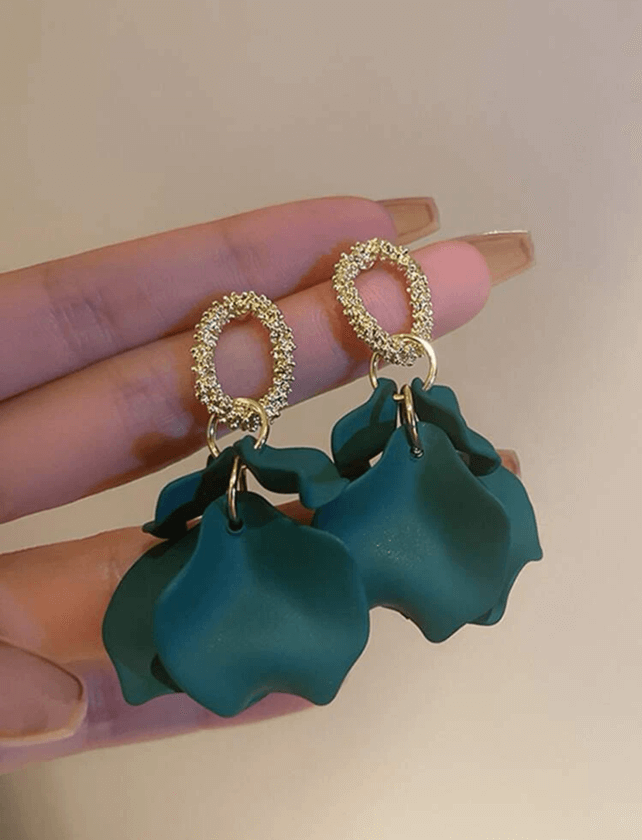 Emerald Green Earrings Apparel & Accessories  - Sowears