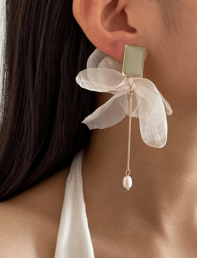 Pastel Green Earrings Apparel & Accessories  - Sowears