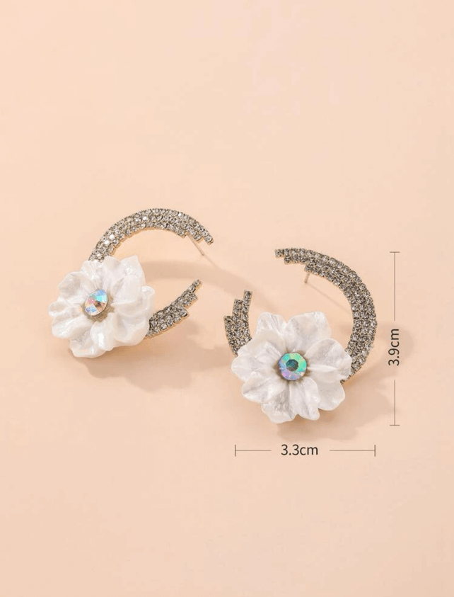 Semi Jewelled Earrings Apparel & Accessories  - Sowears