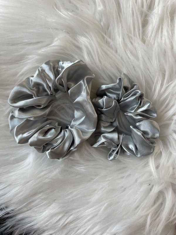 Silver Set Of Scrunchies Apparel & Accessories  - Sowears