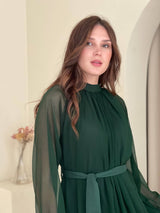 Aria Dress In Green  - Sowears