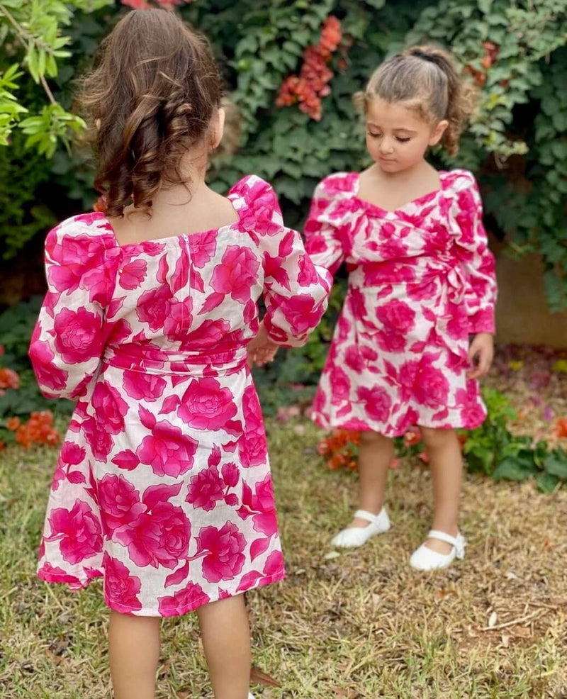 Mini Flora In Cotton Dress Baby & Toddler Dresses  - Sowears