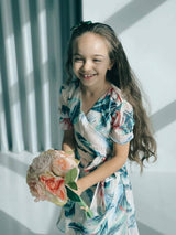 Mini Pansy Floral Skirt And Shirt Set Baby & Toddler Dresses  - Sowears