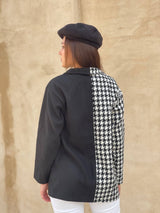 Checkered Woolen Coat Coats & Jackets  - Sowears