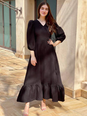Black Textured Dress