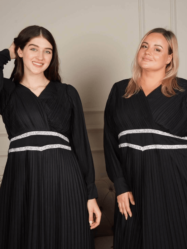 Briller Lacey Dress In Black Dresses  - Sowears