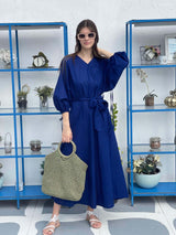 corfu the blue maxi dress by sowears