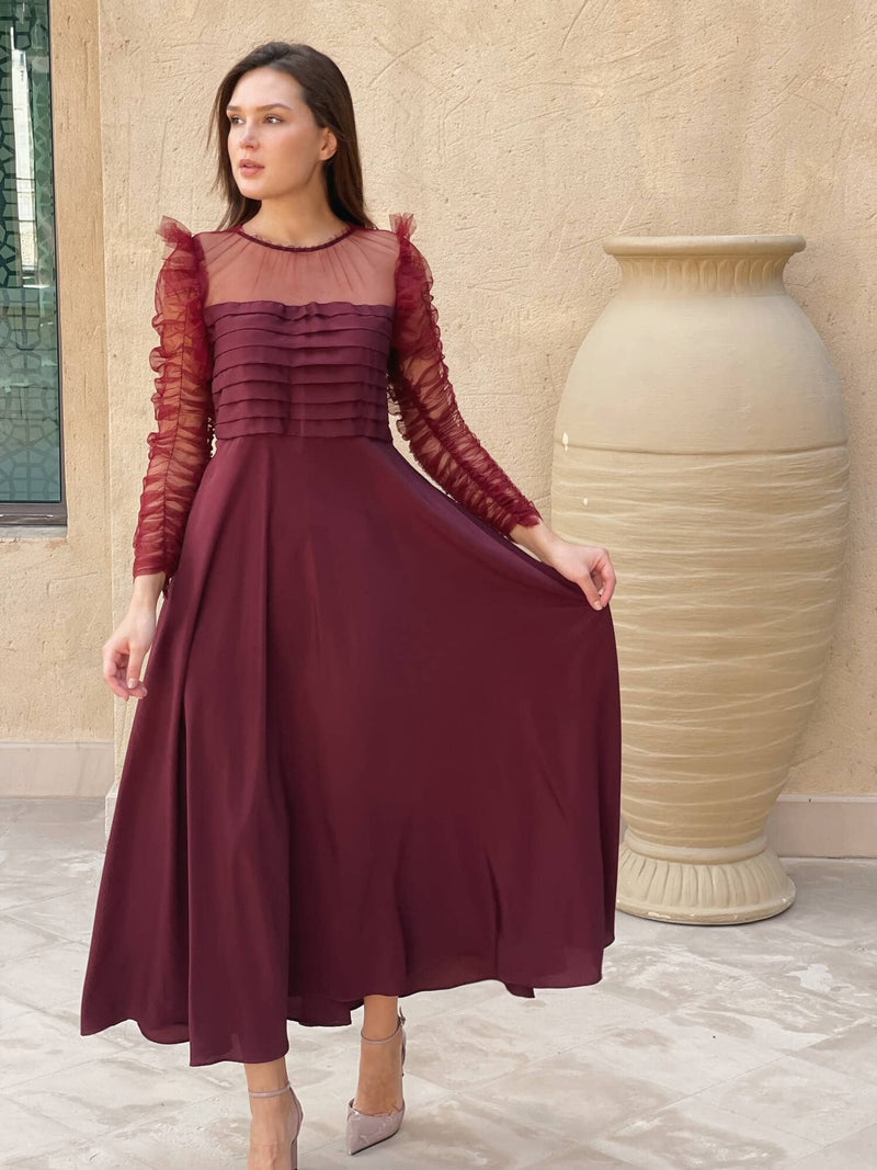 Eliza Net Dress Dresses  - Sowears