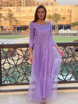lilac color dress by sowears