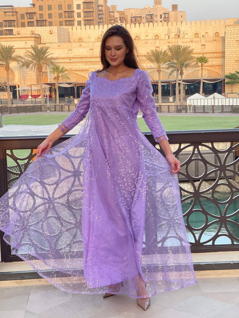 fairytale lilac color dress by sowears