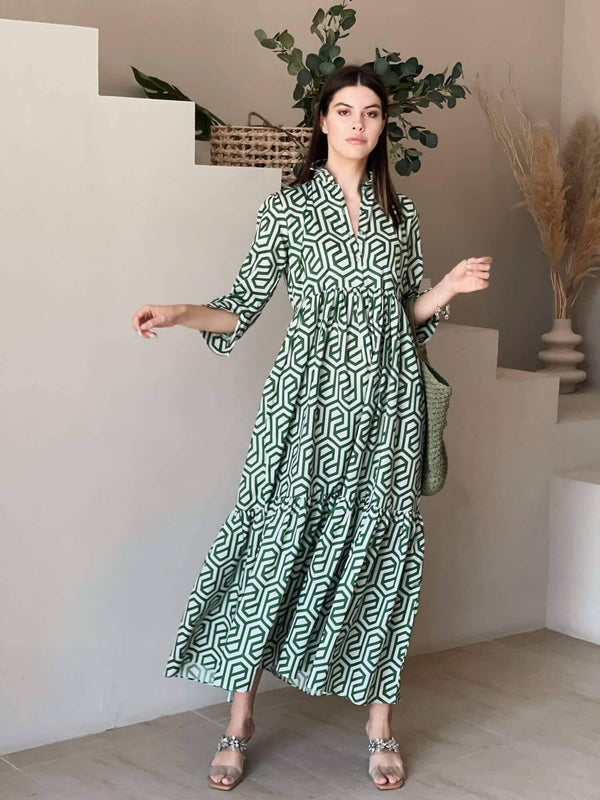 Buy Vie life Western Dress Sleeveless - Bottle Green Online - Lulu  Hypermarket India