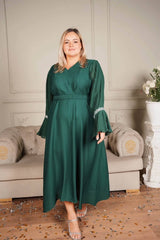 Lilie Dress In Green Dresses  - Sowears