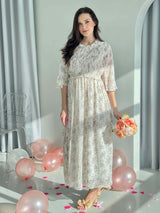 Make A Wish - Braided Floral Dress Dresses  - Sowears