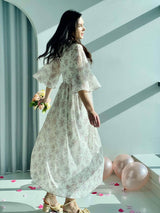 Make A Wish - Braided Floral Dress Dresses  - Sowears