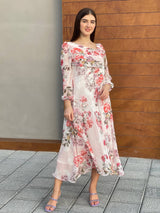 Rosè Dress In Surrey Floral Dresses  - Sowears
