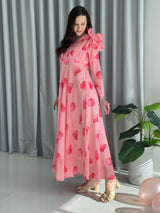 Rosemary Long Dress In Petals Dresses  - Sowears