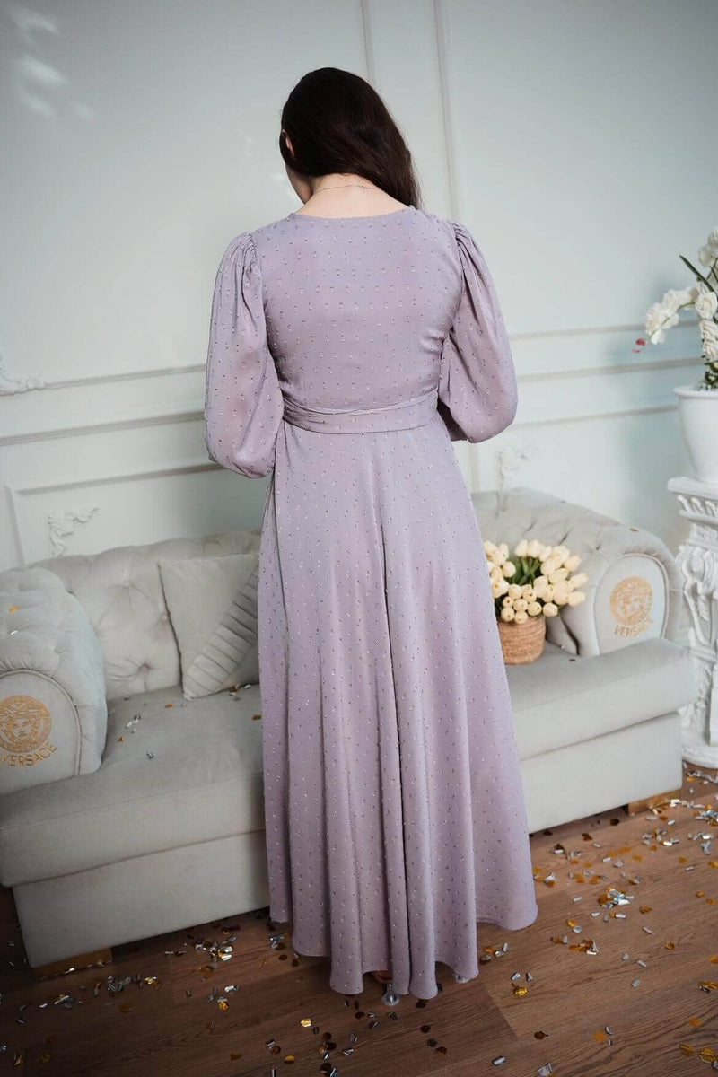 Sophie - Long Dress In Grey Dresses  - Sowears