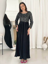 Starstruck - Black Pleated Dress Dresses  - Sowears